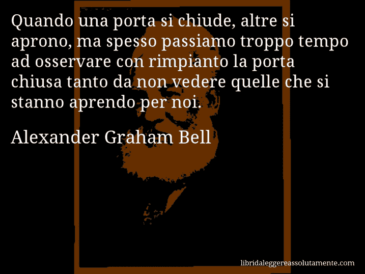 cartolina aforisma alexander graham bell