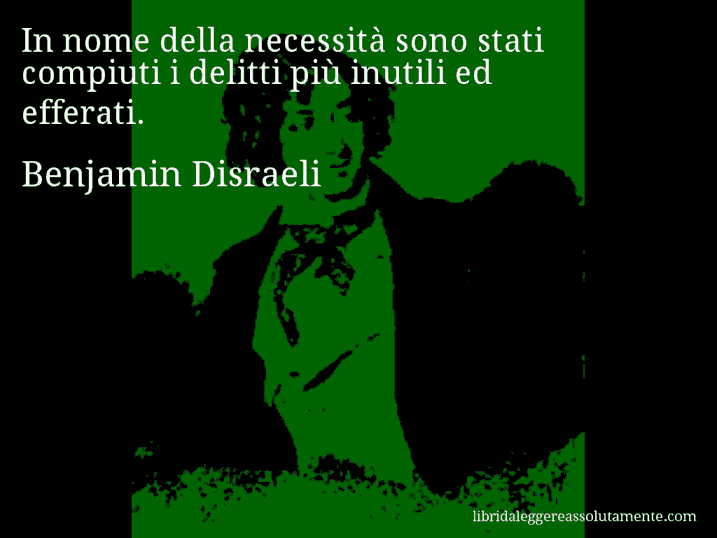 cartolina aforisma benjamin disraeli