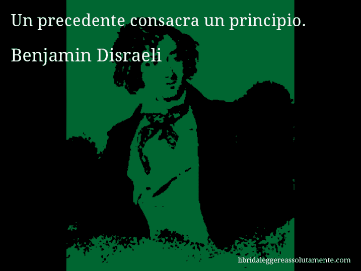 cartolina aforisma benjamin disraeli