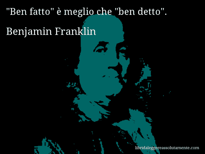 Aforisma di Benjamin Franklin : 