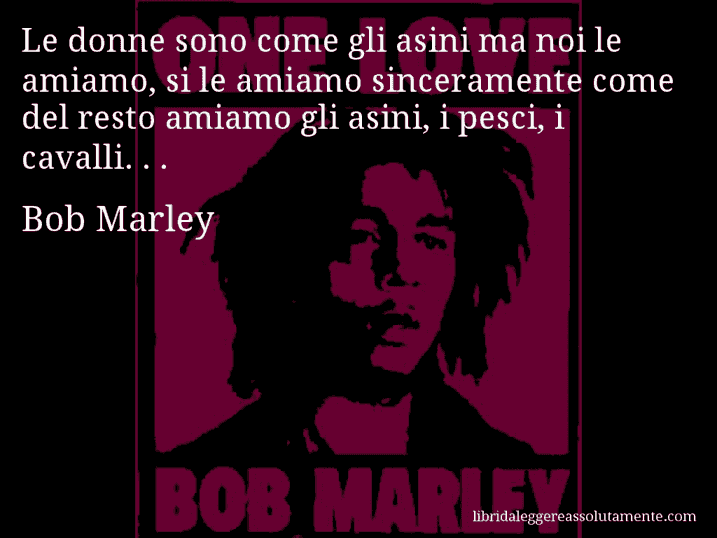 cartolina aforisma bob marley