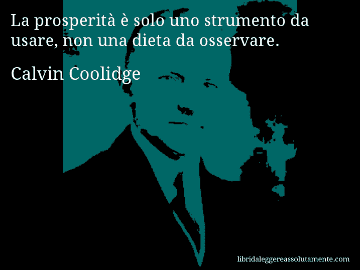 cartolina aforisma calvin coolidge