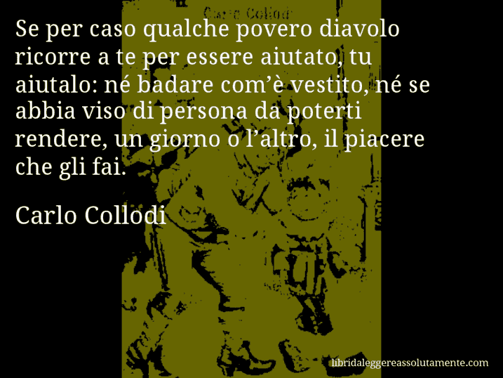 cartolina aforisma carlo collodi