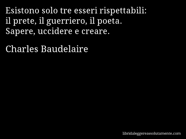 cartolina aforisma charles baudelaire