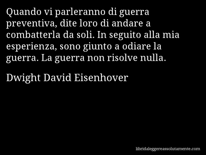 cartolina aforisma dwight david eisenhover