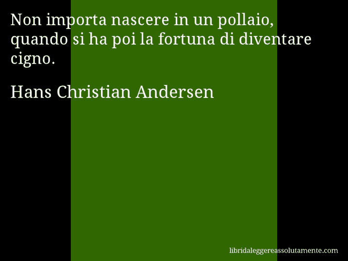 cartolina aforisma hans christian andersen