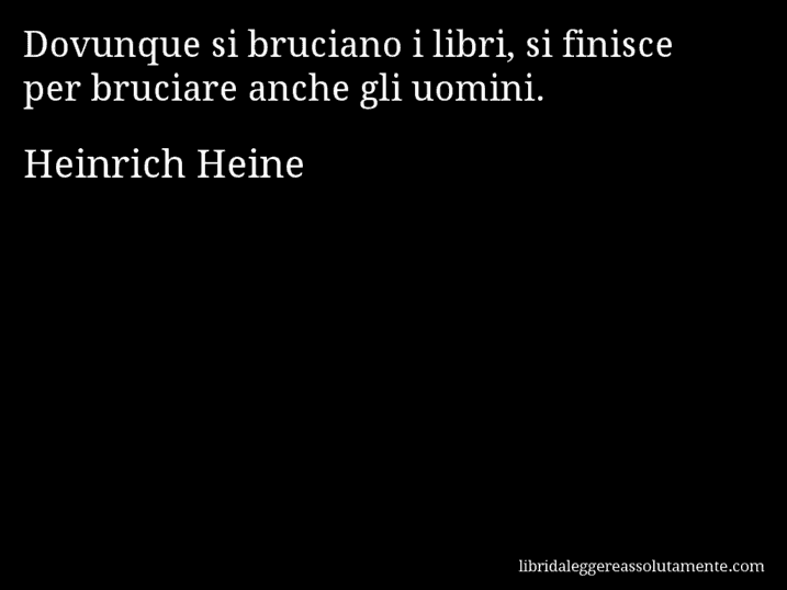cartolina aforisma heinrich heine
