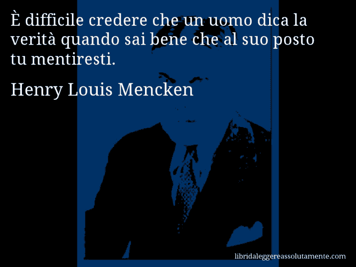 cartolina aforisma henry louis mencken