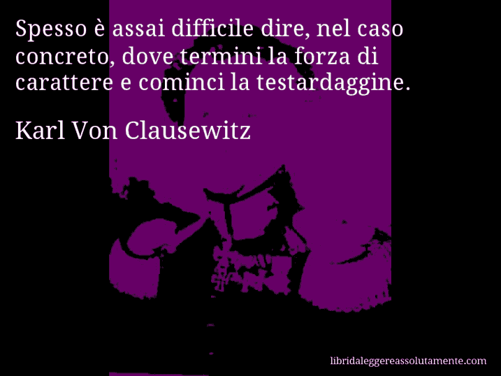 cartolina aforisma karl von clausewitz