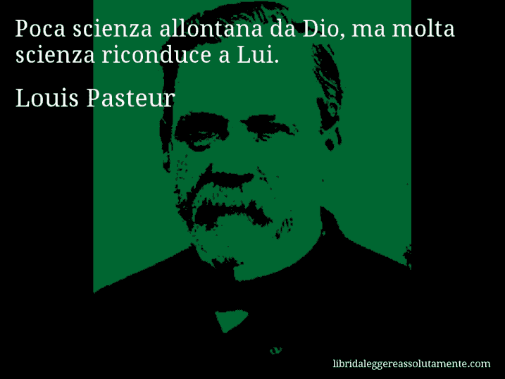 cartolina aforisma louis pasteur