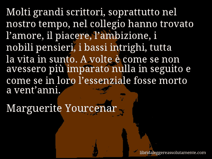 cartolina aforisma marguerite yourcenar