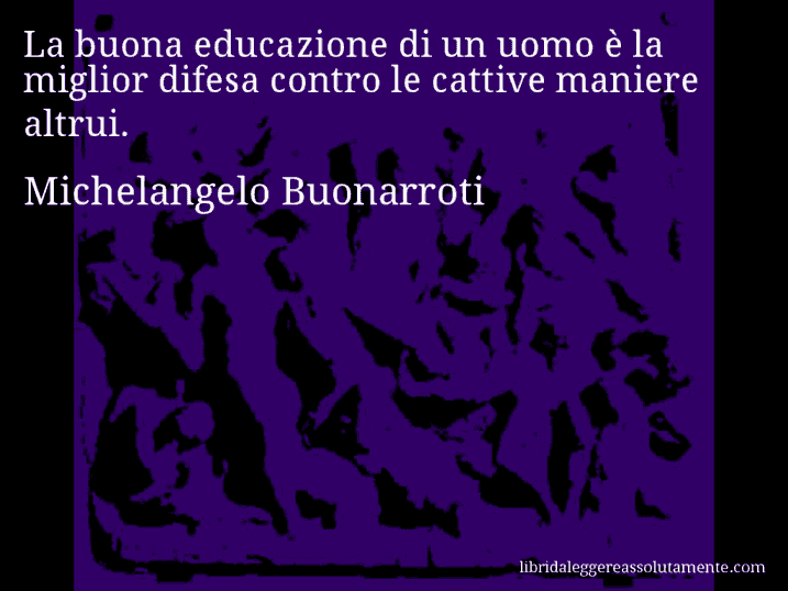 cartolina aforisma michelangelo buonarroti