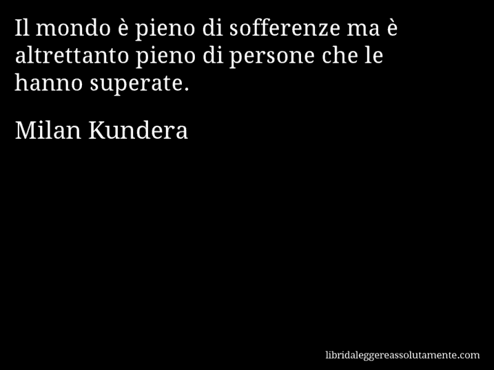 cartolina aforisma milan kundera