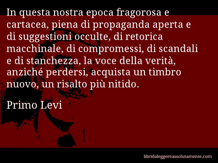 cartolina aforisma primo levi