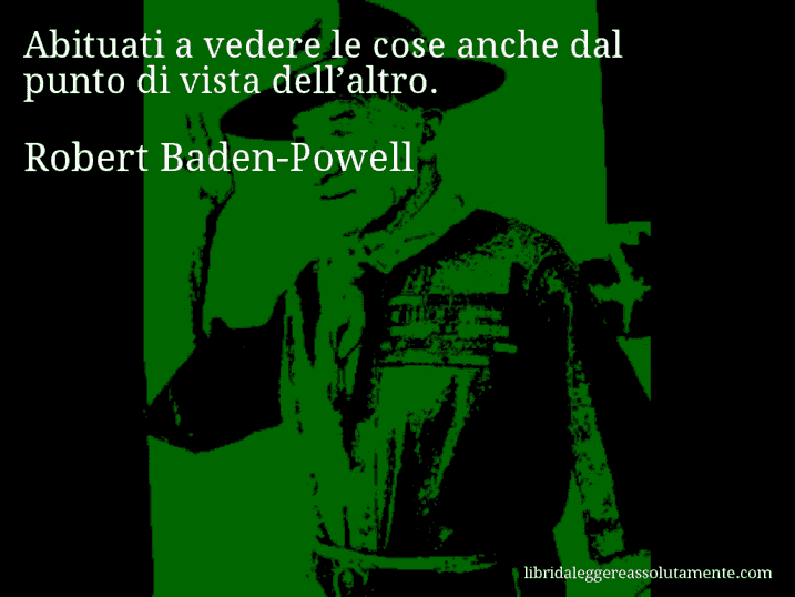 cartolina aforisma robert baden-powell