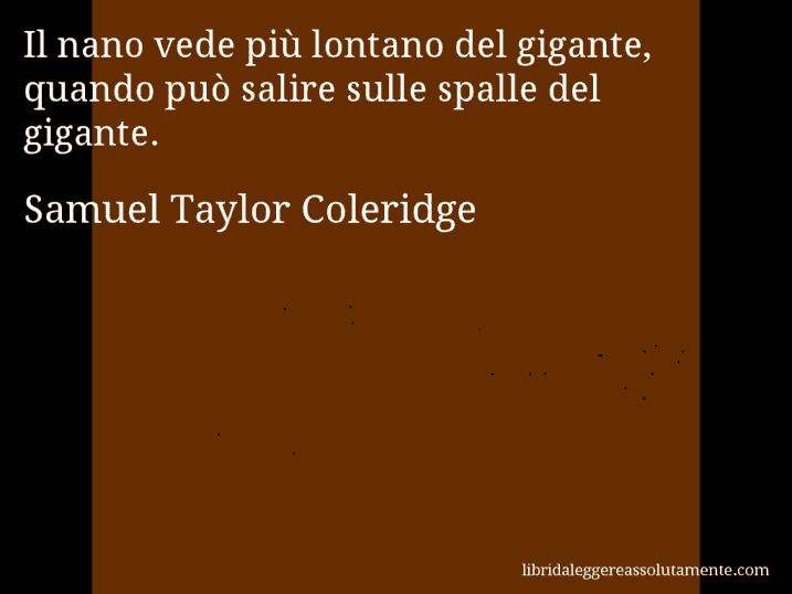 cartolina aforisma samuel taylor coleridge