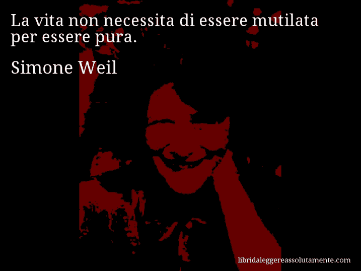 cartolina aforisma simone weil