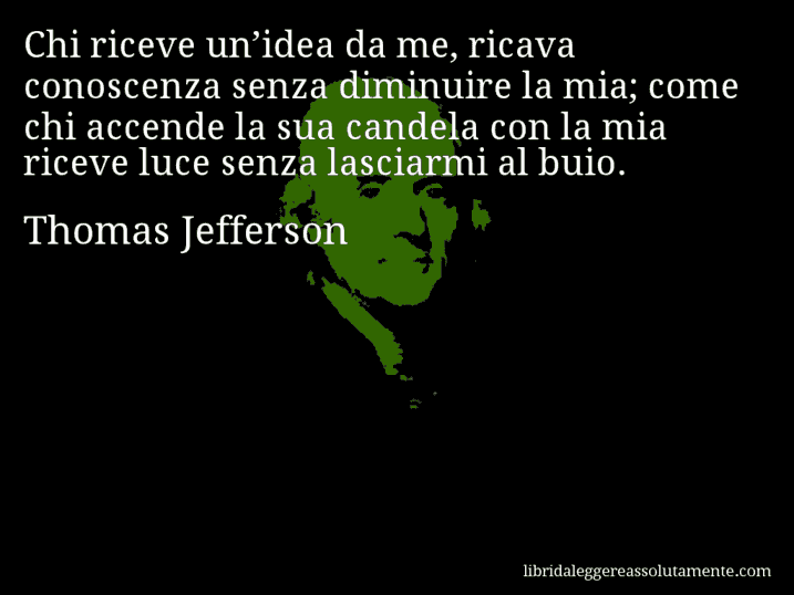 cartolina aforisma thomas jefferson