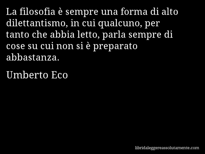 cartolina aforisma umberto eco