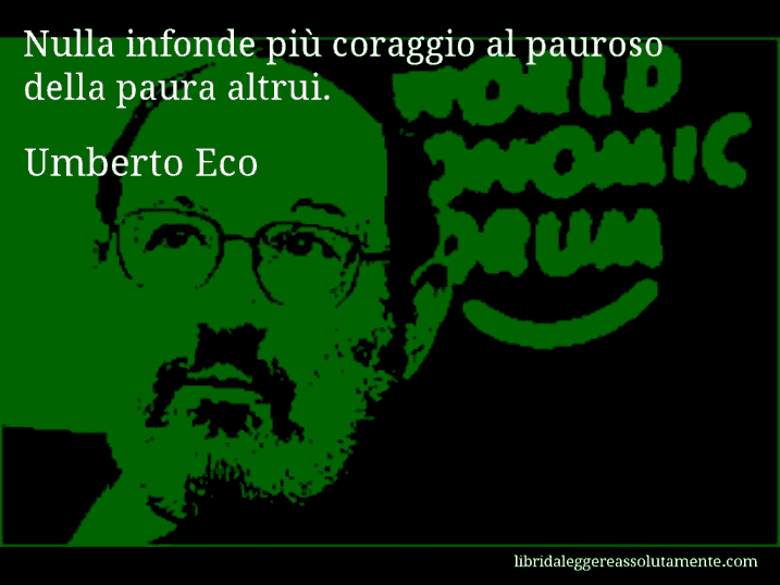 cartolina aforisma umberto eco