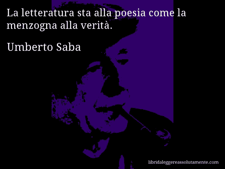 cartolina aforisma umberto saba