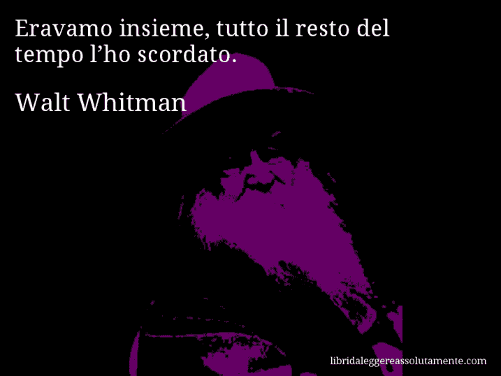 cartolina aforisma walt whitman