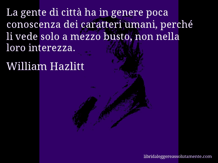 cartolina aforisma william hazlitt