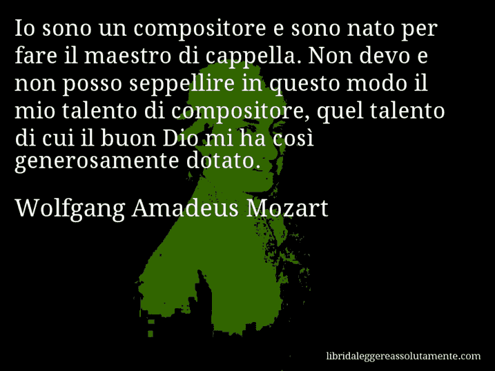 cartolina aforisma wolfgang amadeus mozart